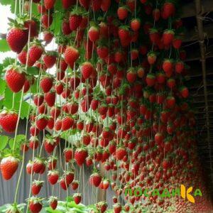 Клубника ампельная Анастасия купить по цене от 370р. в интернет-магазине «Посадика» с доставкой почтой в в Дубовкае и по всей России – [изображение №1].