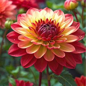 Георгин Оникс Найт купить по цене от 590р. в интернет-магазине «Посадика» с доставкой почтой в в Дубовкае и по всей России – [изображение №1].