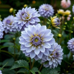 Георгин Акварель купить по цене от 680р. в интернет-магазине «Посадика» с доставкой почтой в в Дубовкае и по всей России – [изображение №1].